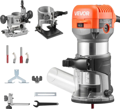 Vevor Wood Router Variable Speed Palm Router Kit New