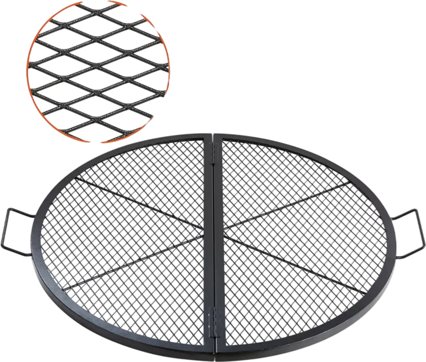 Vevor Fire Pit Grill Grate X-Marks Foldable Round 36