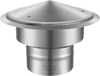 VEVOR Chimney Cap, 6 inch, 304 Stainless Steel Round Roof Rain Cap, 11.81-inch Increased Caps, All Weather & Reinforced Screws & Easy Installation, for Perfect Insulation Vent Cover Outside, Silver