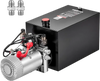 VEVOR 15 Quart Hydraulic Pump, Double Acting Hydraulic Trailer Pump, 3200PSI Max Relief Pressure, 0.91GPM Flow Rate, DC12V 1.6KW Power Unit for Dump Trailer Car Lifting (Horizontal Installation)