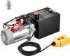 VEVOR 4 Quart Hydraulic Pump, Single Acting Hydraulic Power Unit, 3200 PSI Max Relief Pressure, 0.91 GPM Flow Rate, DC12V 1.6KW Power Unit for Dump Trailer Car Lifting (Horizontal Installation)