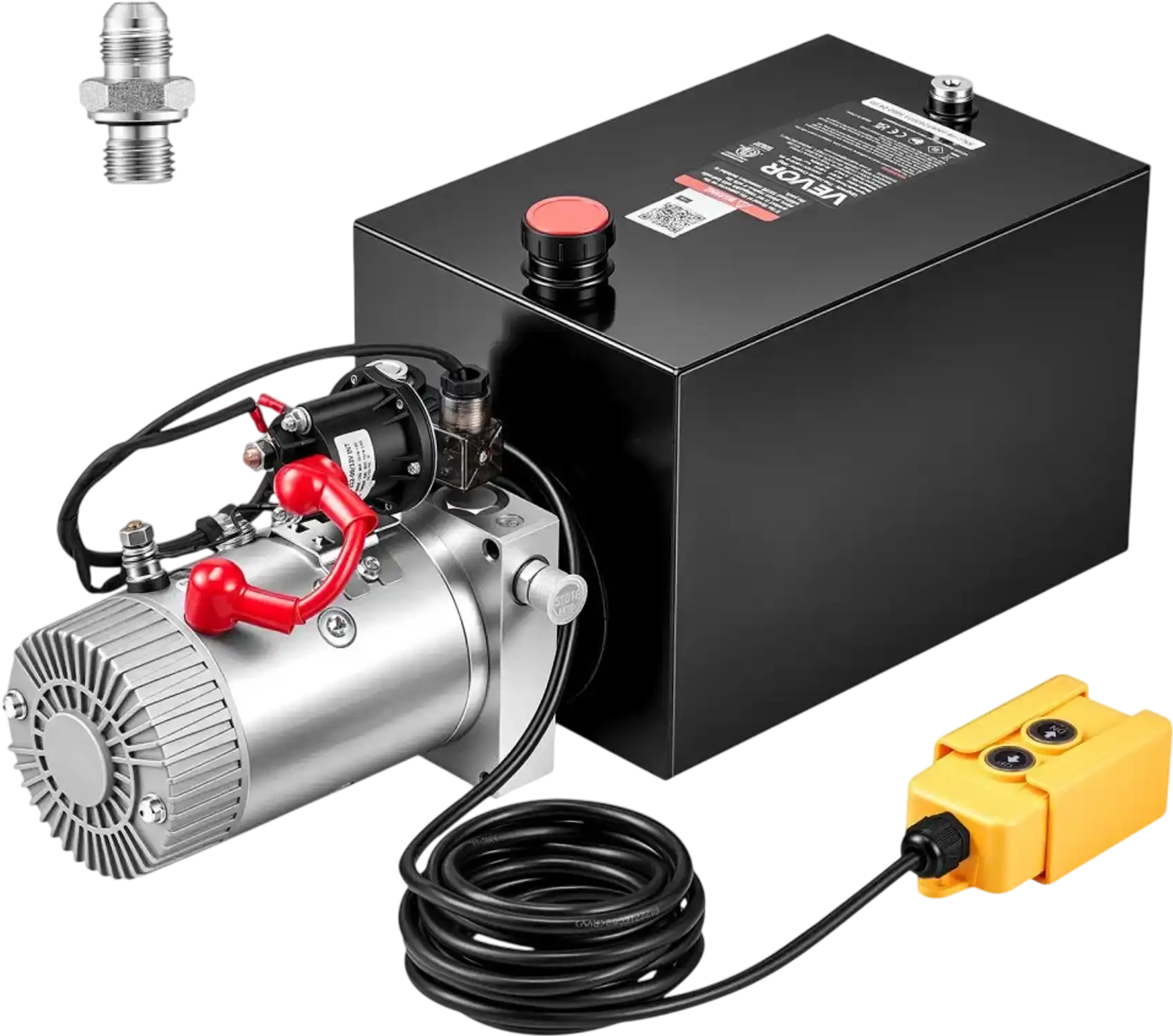 Vevor Hydraulic Pump 12 Qt Single Acting Power Unit for Dump Trailer Car Lifting New
