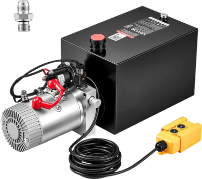 Vevor Hydraulic Pump 12 Qt Single Acting Power Unit for Dump Trailer Car Lifting New