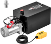VEVOR 20 Quart Hydraulic Pump, Single Acting Hydraulic Power Unit, 3200 PSI Max Relief Pressure, 0.91 GPM Flow Rate, DC12V 1.6KW Power Unit for Dump Trailer Car Lifting (Horizontal Installation)