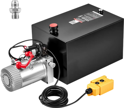 Vevor Hydraulic Pump 20 Quart Single Acting Power Unit for Dump Trailer Car Lifting Horizontal Installation New