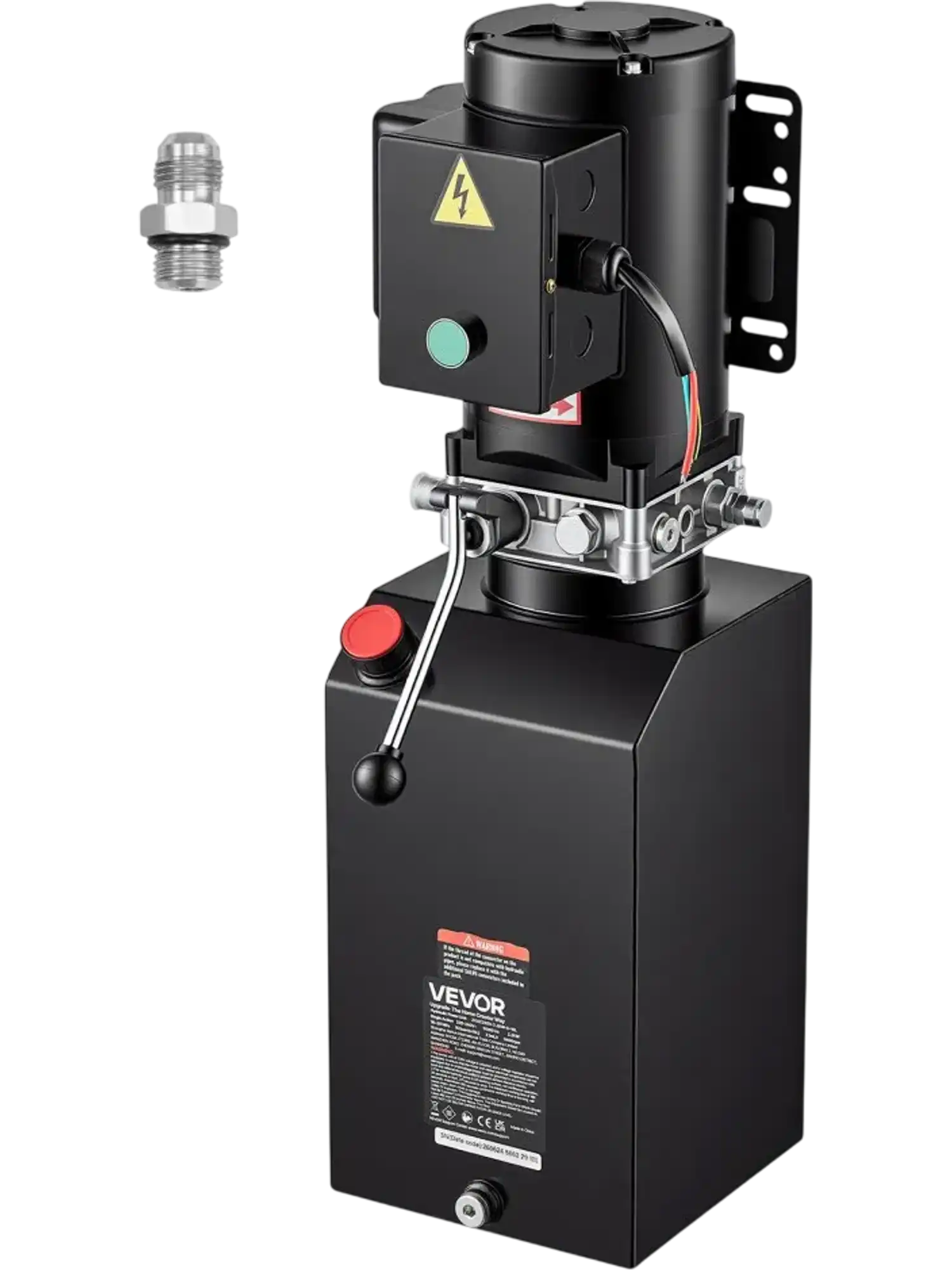 Vevor Hydraulic Pump 15-Quart Single-Acting Dump Trailer Power Unit New
