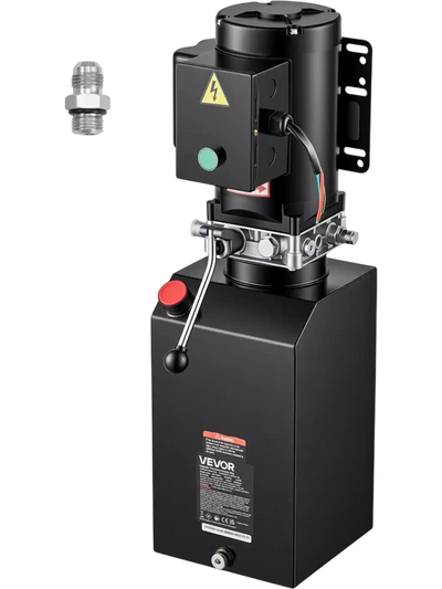 Vevor Hydraulic Pump 15-Quart Single-Acting Dump Trailer Power Unit New