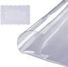 VEVOR Clear Table Cover Protector, 42 inch/1068 mm Round Table Cover, 1.5 mm Thick PVC Plastic Tablecloth, Waterproof Desktop Protector for Writing Desk, Coffee Table, Dining Room Table
