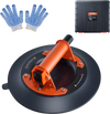 VEVOR Glass Suction Cup, 10" 990 lbs Load Capacity, Vacuum Suction Cup with Steel Handle & Carry Box, Heavy Duty Industrial Suction Cup Lifter Tool for Glass, Granite, Tile, Metal, Wood Panel Lifting