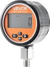 VEVOR Digital Hydraulic Pressure Gauge, 0-10000 PSI (0-700 Bar) Hydraulic Pressure Sensor, Manometer Tester with 1/4 inch NPT Base Entry for Excavator Construction Machinery, Stainless Steel Housing