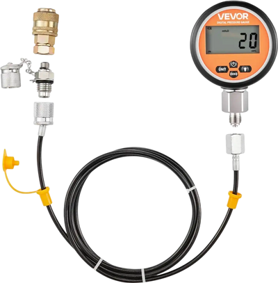 Vevor Hydraulic Pressure Test Kit Digital 10000 PSI Gauge Coupling Hose New