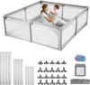 VEVOR Baby Playpen, 78.7″ x 58.7″ Large Toddlers Playpen, Indoor/Outdoor Baby Fence Play Yard with 50 Ocean Balls, Zippered Door & Breathable Mesh, No-Gap Safety Activity Center for Babies Toddlers
