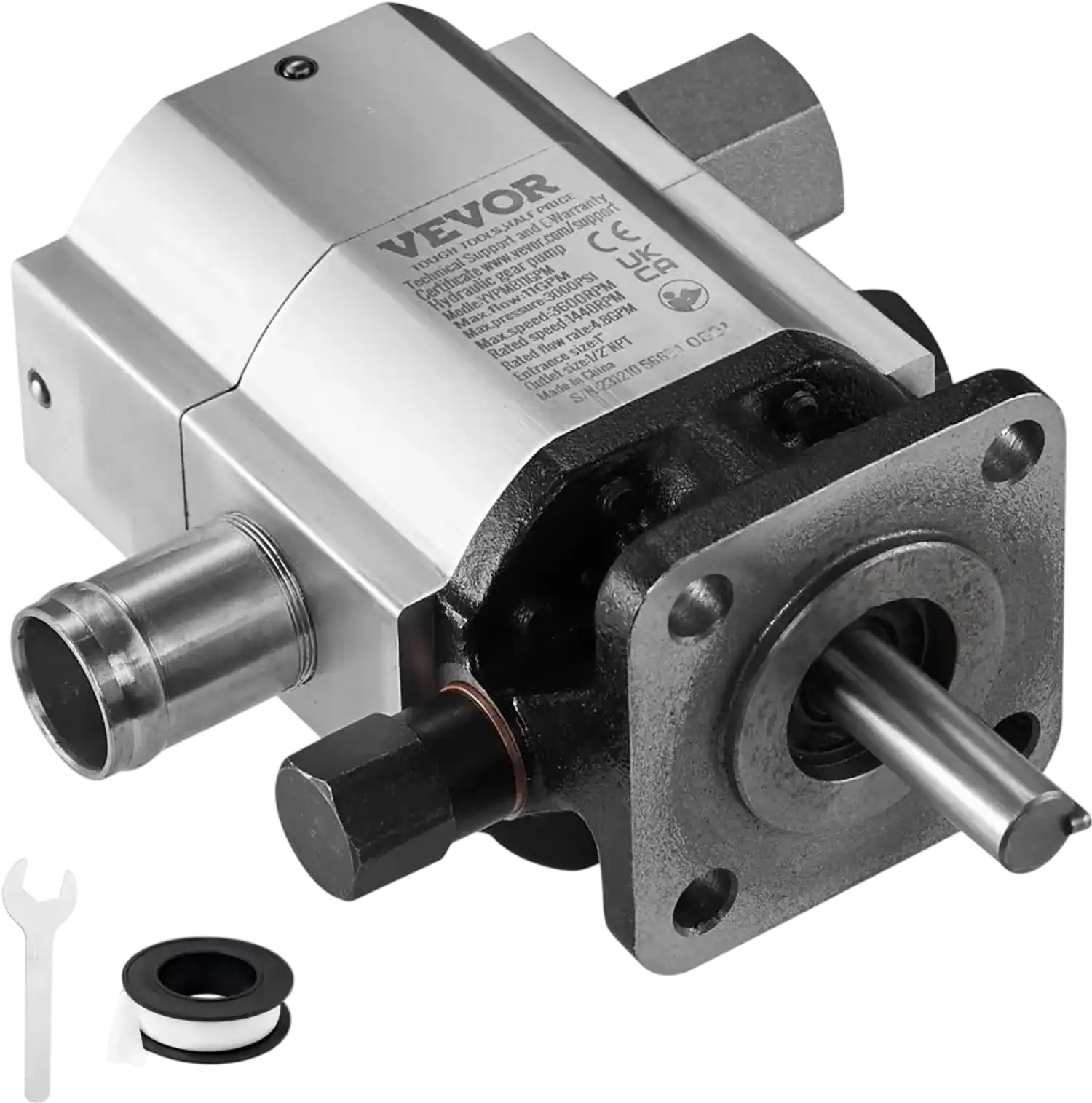 Vevor Hydraulic Log Splitter Pump 11 GPM 2-Stage 3000 PSI Aluminum New