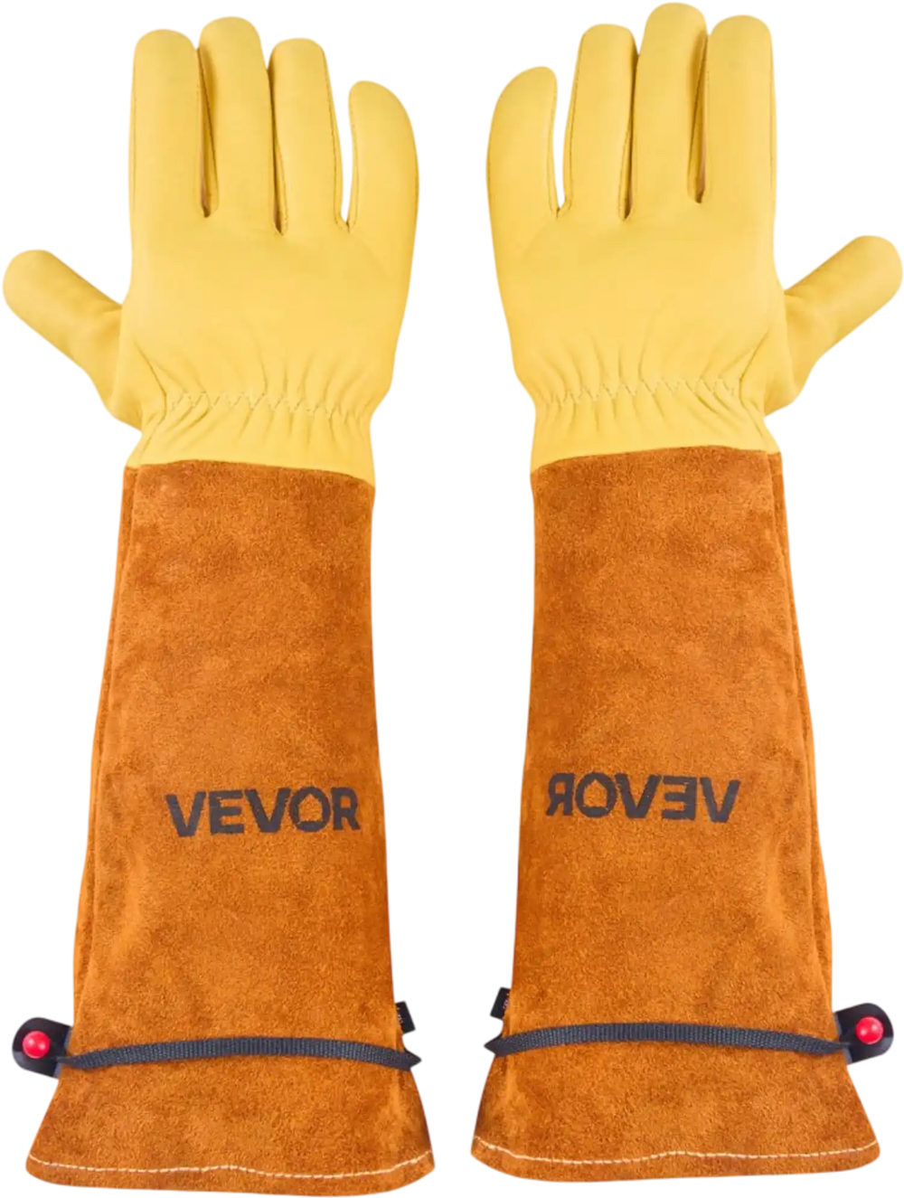 VEVOR Gardening Gloves, Thorn Proof & Puncture Resistant Garden Gloves with Elastic Cuff, 17.5 in Long-Sleeve Glove Rose Pruning Glove for Men & Women Weeding Digging Planting, Size M