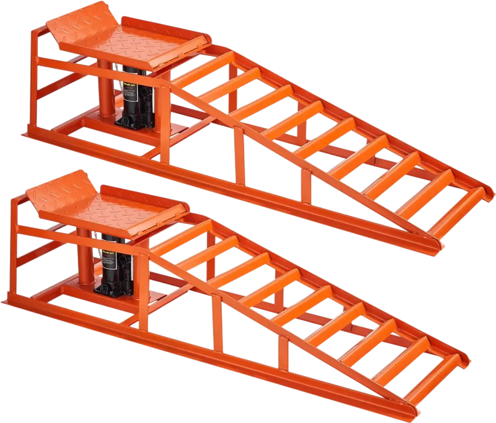 VEVOR Hydraulic Car Ramps, 2 PCS 11000 lbs 5T, 10-14.2 Inch Lift Height, Heavy Duty Hydraulic Vehicle Ramps, Portable Car Lifts for Home Garage Maintenance and Oil Changes, Truck Vehicle Auto Repair