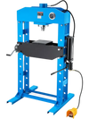 VEVOR 75-Ton Shop Press, Pneumatic/Manual Hydraulic Shop Press with Foot Pedal, Hand Wheel & Pressure Gauge, H-Frame Heavy-Duty Garage Floor Adjustable Shop Press for Bending, Straightening, Pressing