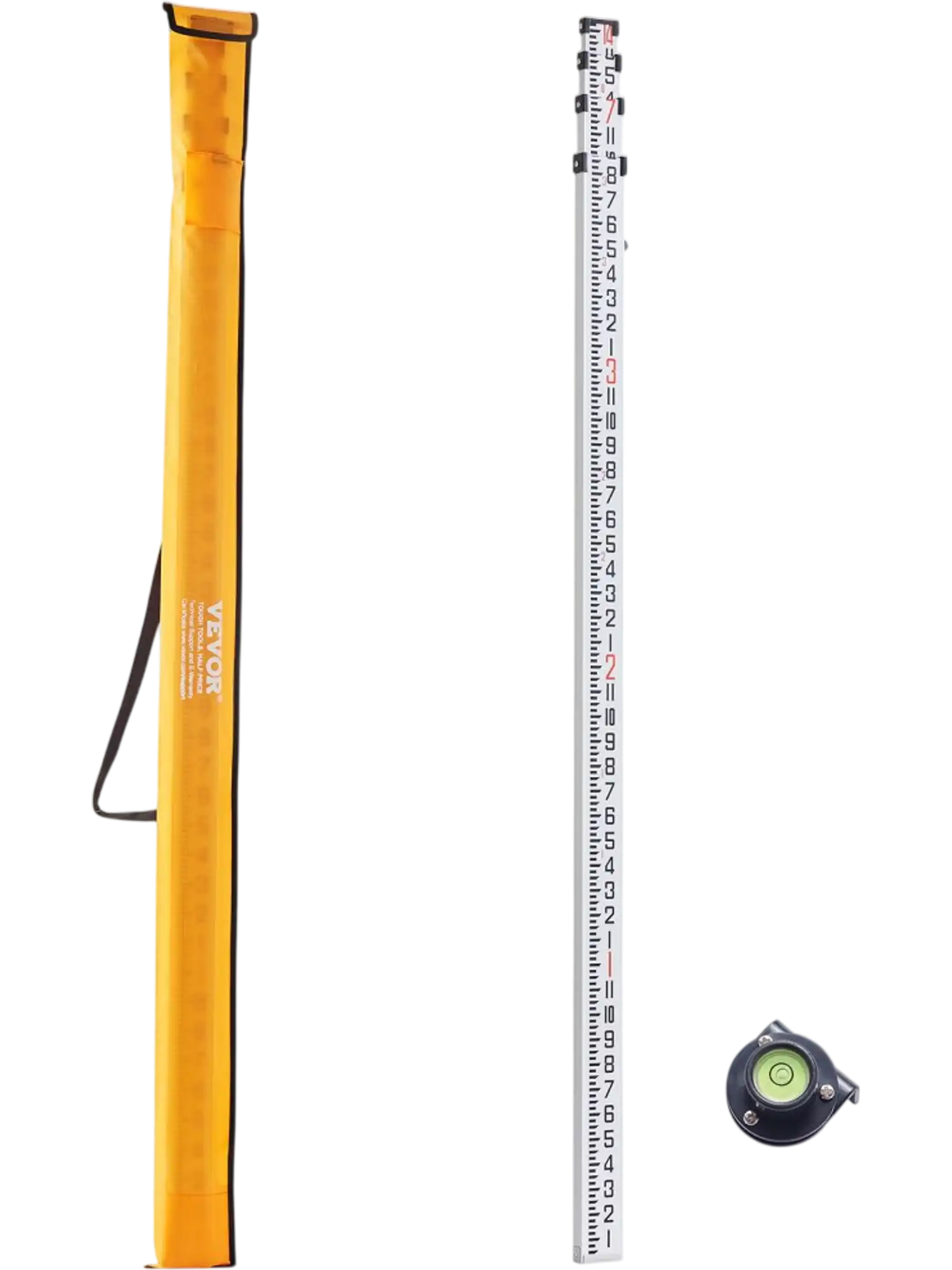 Vevor Measuring Rod 14' Telescopic Aluminum Grade Rod New