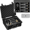 VEVOR Hard Pistol Case, Heavy Duty Hard Gun Case with XPE Foam Interior, Waterproof Pistol Storage Box with Customizable Lining & Handle for Gun, Lenses, Camera, Gear, TSA Compliant, 18.7x12.5x7.5 in
