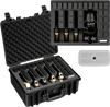 VEVOR Hard Pistol Case, Heavy Duty Hard Gun Case with XPE Foam Lining, Waterproof Pistol Storage Box with Customizable Interior & Handle for Gun, Lenses, Camera, Gear, TSA Compliant, 18.7x12.5x7.5 in