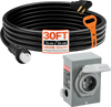 VEVOR 50 Amp Generator Cord and Power Inlet Box, 30FT, 125V/250V STW 6/3 + 8/1 AWG Extension Power Cord, NEMA 14-50P to SS2-50R, Twist Lock Connector, Inlet Box Kit, for Generator to House, ETL Listed
