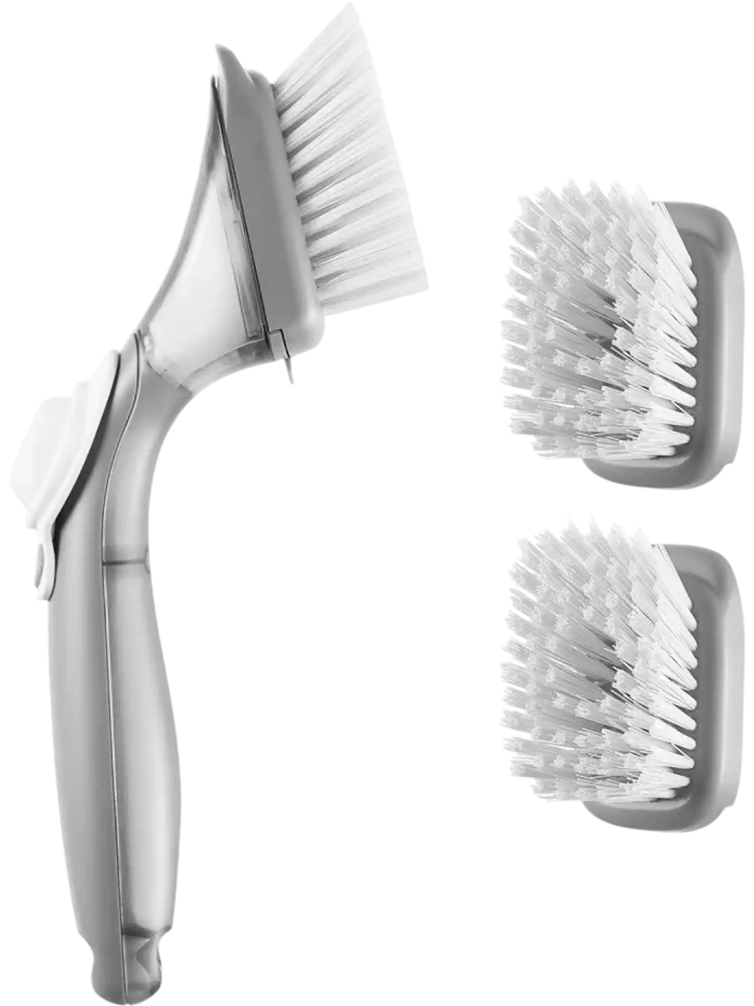 Vevor Dish Brush Soap Dispensing Kitchen Scrub Brush with 3 Replaceable Heads New