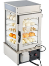 VEVOR 5-Tier Commercial Food Warmer Display, 1200W Food Display Warmer with LED Light, Adjustable Shelf & Stainless Steel Frame, 86℉~230℉ Steam Heating, 120L for Hamburger, Pizza, Bread, Fried Chicken