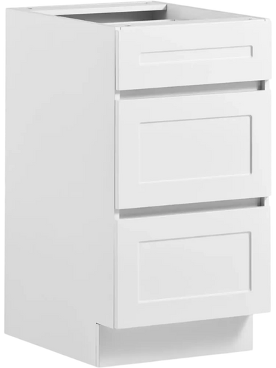 VEVOR White Shaker Base Cabinet Ready to Assemble, 18
