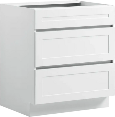 VEVOR White Shaker Base Cabinet Ready to Assemble, 30