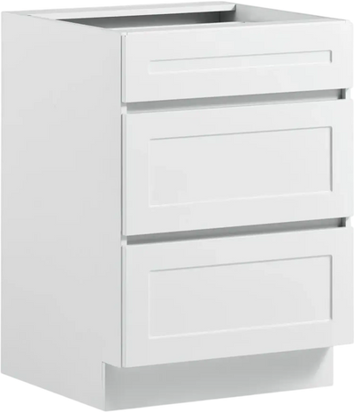 VEVOR White Shaker Base Cabinet Ready to Assemble, 24