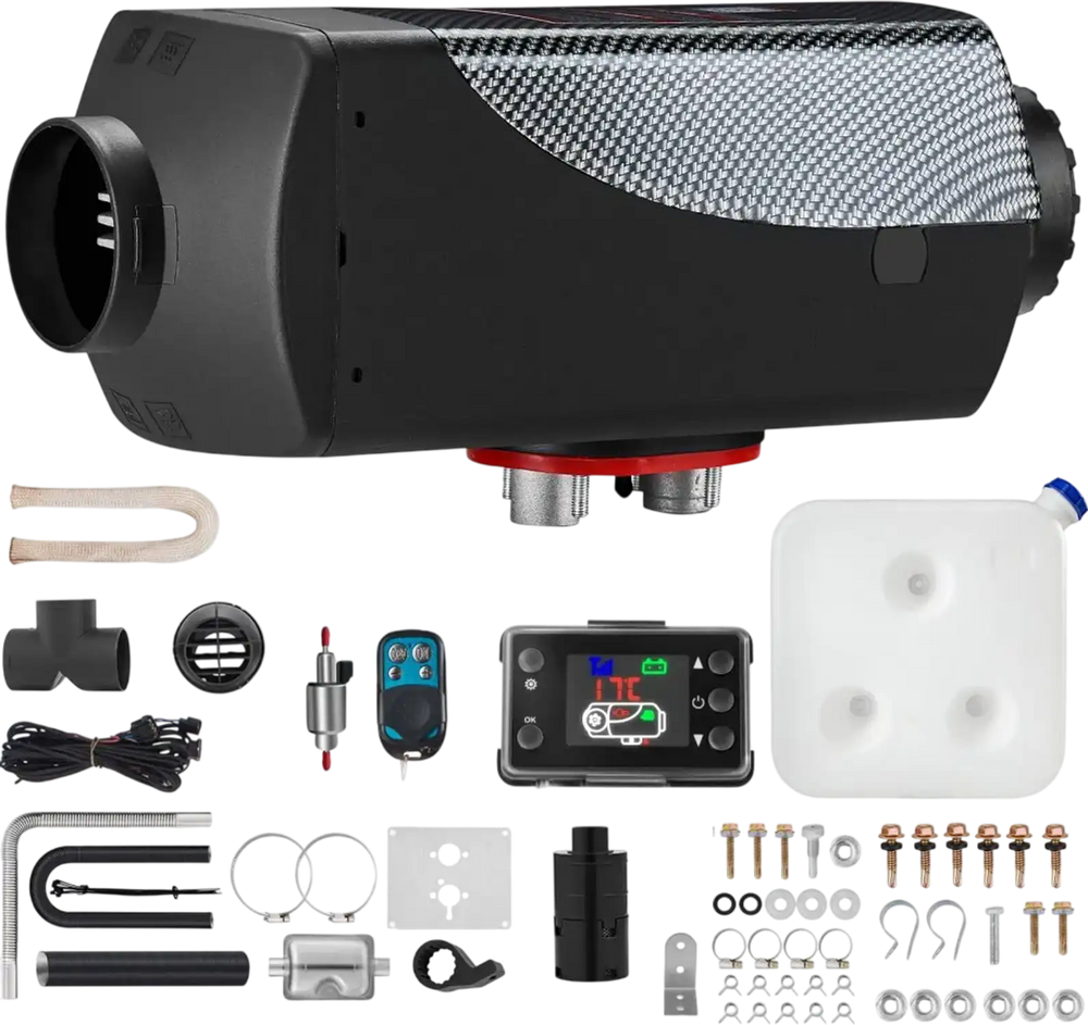 VEVOR 8KW Diesel Air Heater Muffler Diesel Heater 12V Remote Control Diesel Parking Heater with LCD Switch for Car Trucks Motorhome Boat and Bus