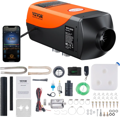 Vevor Diesel Air Heater 12V 2KW Bluetooth App LCD Display for Car Bus RV New