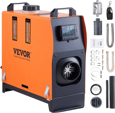VEVOR Diesel Air Heater, 12V 5KW All-on-one Diesel Heater with Remote Control and LCD, 5L Fuel Tank Portable Diesel Parking Heater, Rapid Heating for RV Trailer Camper Van Boat