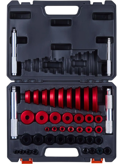VEVOR Bearing Press Kit, 43 Pcs, Bearing Race and Seal Driver Set with 39 Bushings & Handle Shafts, Bushing Driver Tool Set, Heavy Duty Aluminum Alloy Removal Installation Tool Kit with Storage Case