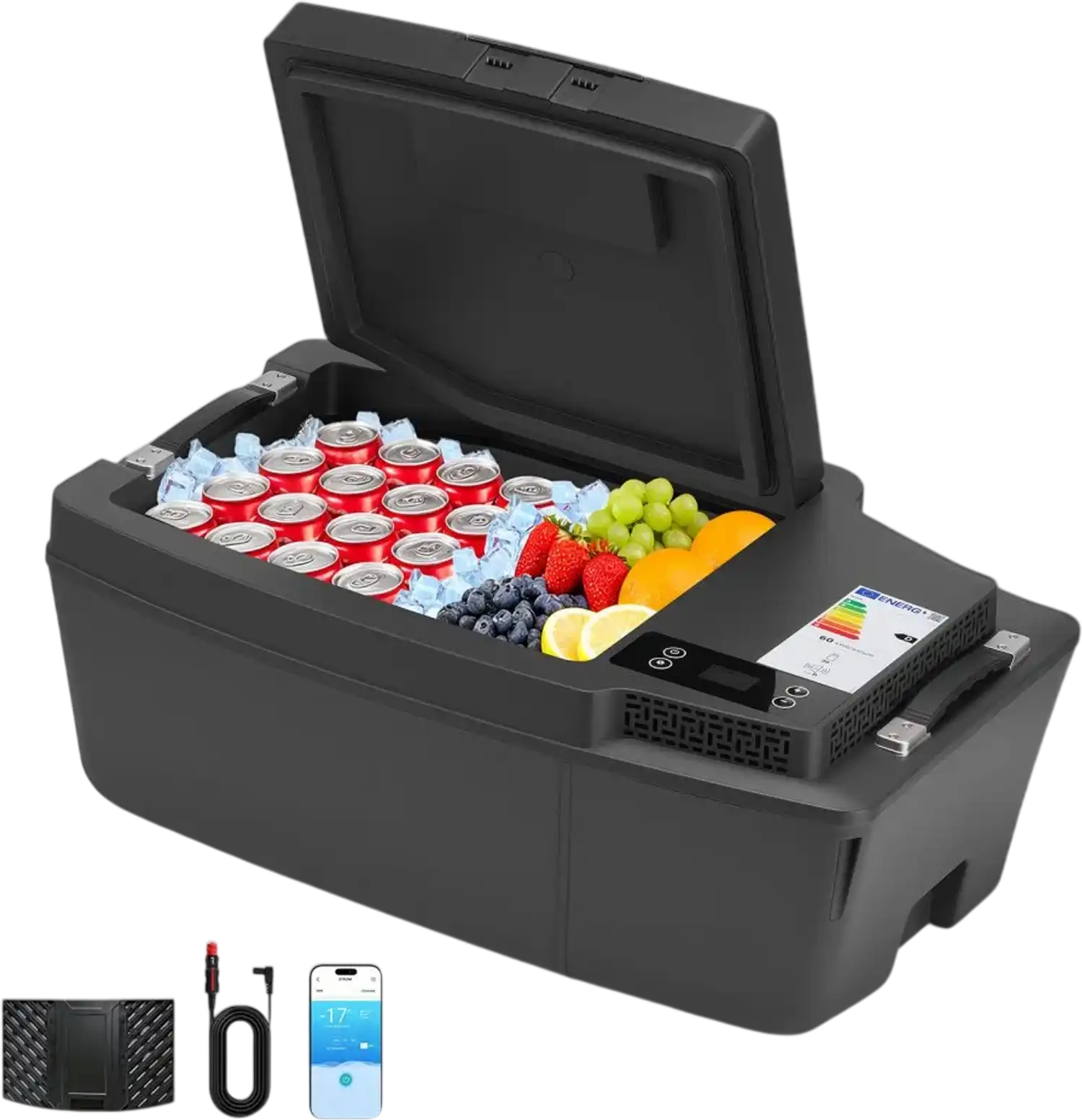 Vevor Car Refrigerator Tesla Model 3 Portable Electric Freezer 21.1 QT 20L New