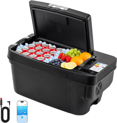 Vevor Car Refrigerator 37 QT Portable Electric Freezer for Tesla Model Y 12V/24V New