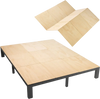 VEVOR Bunkie Board, Cal King 69.7 x 81.9 in, Foldable Bed Board Under Mattress with Nylon Webbing, Plywood, Rounded Edges, Anti-Sag Design for Metal Frames, Sleeper Sofas, Platform and Bunk Beds