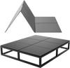VEVOR Bunkie Board, Full Size 75.6 x 54.3 in, Foldable Bed Board Under Mattress with Hook-and-Loop Straps, PP Core with 600D Oxford Fabric, Anti-Sag for Metal Frames, Bunk Beds, and Sleeper Sofas