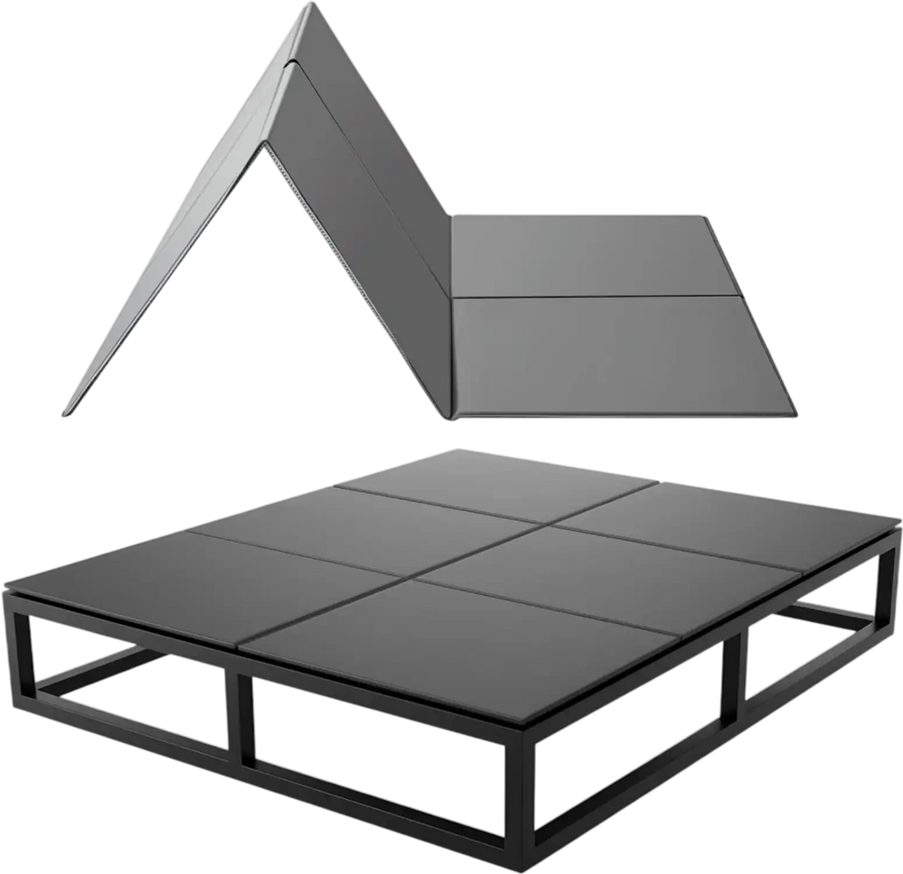 VEVOR Bunkie Board, Full Size 75.6 x 54.3 in, Foldable Bed Board Under Mattress with Hook-and-Loop Straps, PP Core with 600D Oxford Fabric, Anti-Sag for Metal Frames, Bunk Beds, and Sleeper Sofas