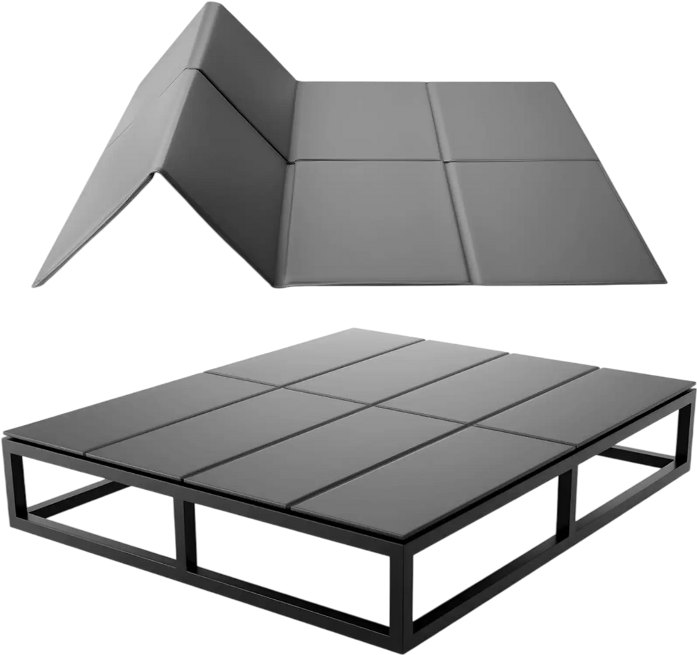 VEVOR Bunkie Board, Queen Size 80.3 x 60.2 in, Foldable Bed Board Under Mattress with Hook-and-Loop Straps, PP Core with 600D Oxford Fabric, Anti-Sag for Metal Frames, Bunk Beds, and Sleeper Sofas