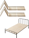 VEVOR Twin Size Bunkie Board, 0.4 in Foldable Bed Board Slats with Connection, Wooden Mattress Support for Twin Size Bed, Support under Mattress Boards, Ready to Use, 8 Piece, Burlywood