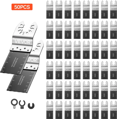 Vevor Oscillating Saw Blades 50-Piece Bi-Metal Universal Quick Release Set New