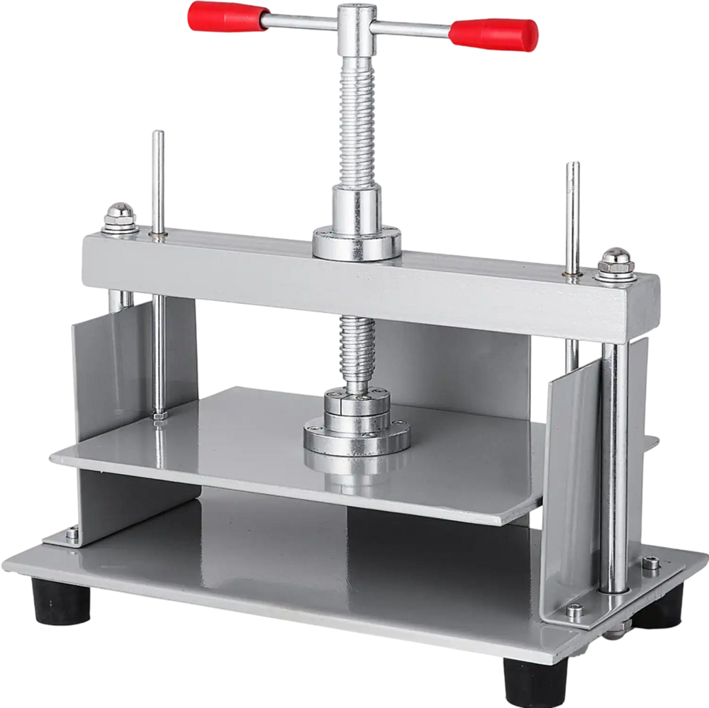 VEVOR Manual Paper Press Machine, 12x8.6 inch for A4 Sized Papers Flatting Machine, 10cm Thickness Steel Frame Manual Flat Paper Press Machine, Papermaking Book Press