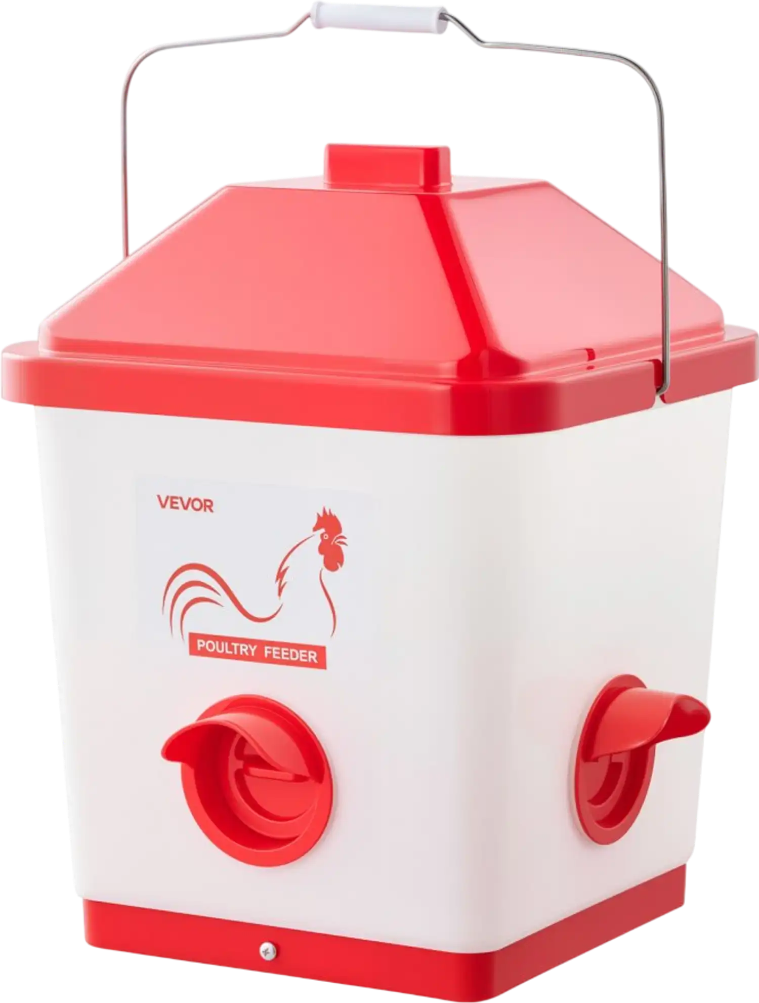 Vevor Automatic Chicken Feeder 40 lbs Gravity Hanging Poultry Dispenser New
