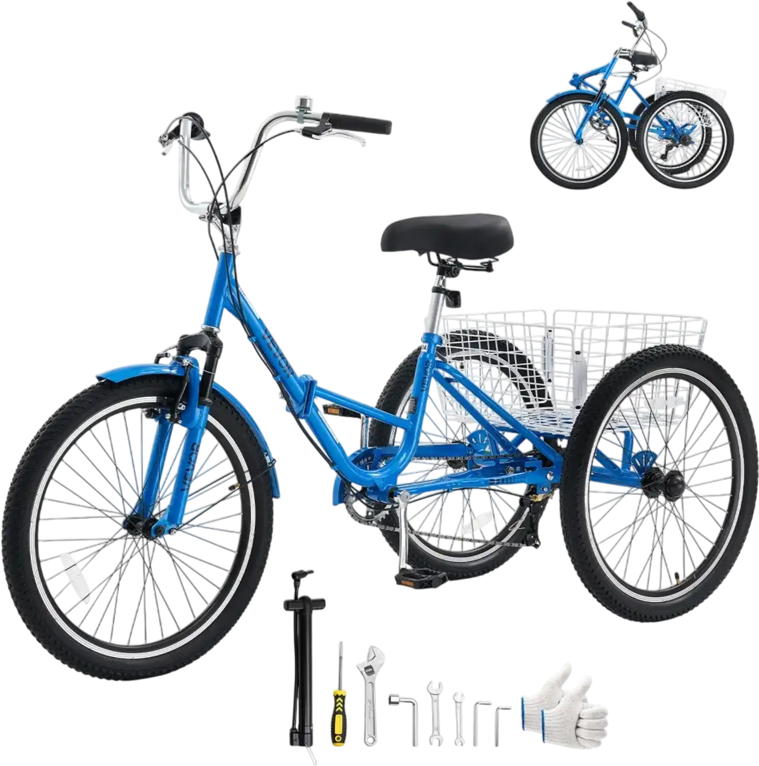 Vevor Adult Tricycle Folding 24