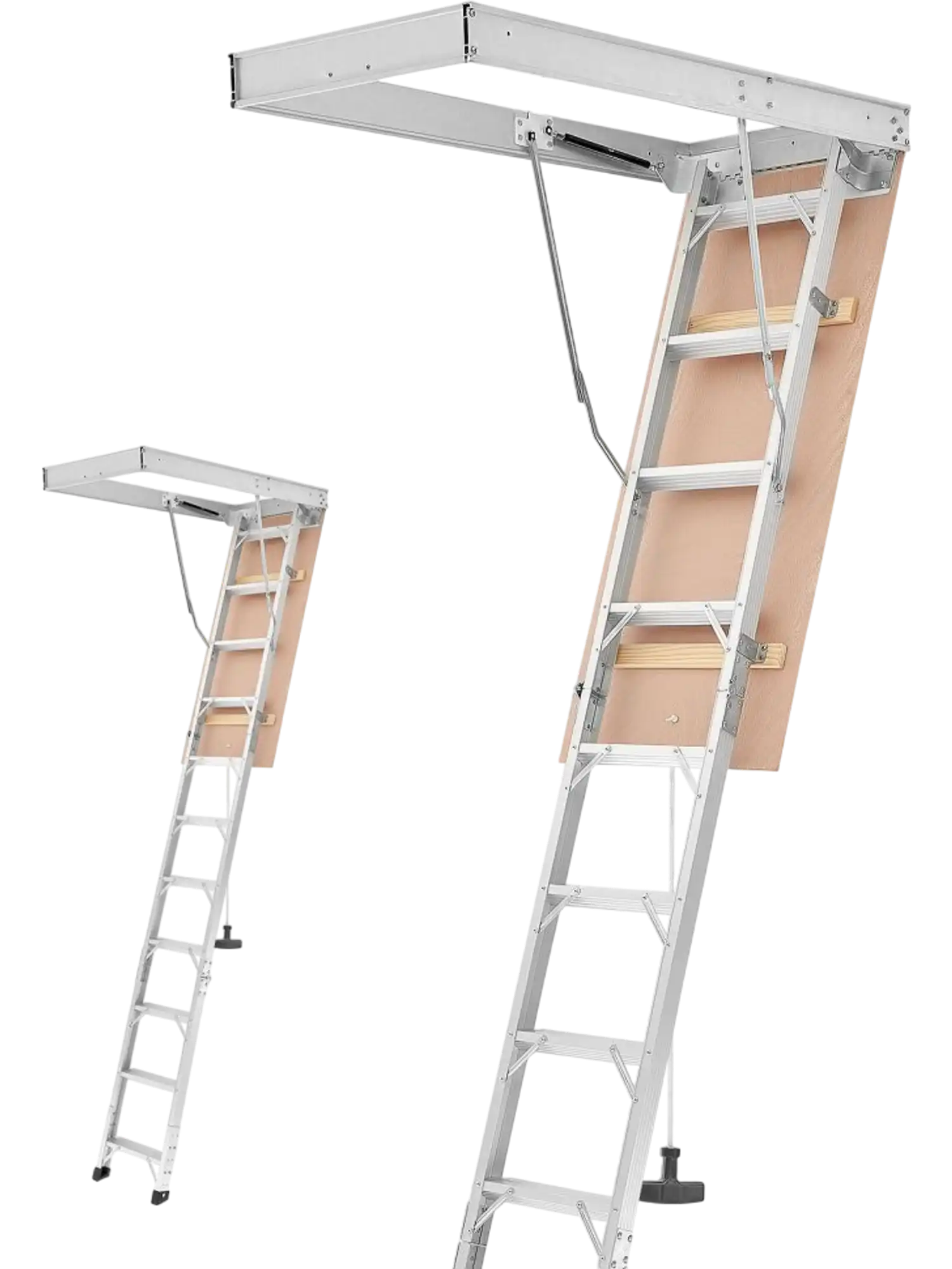 Vevor Attic Ladder Aluminum Foldable Pull-Down Stairs 54