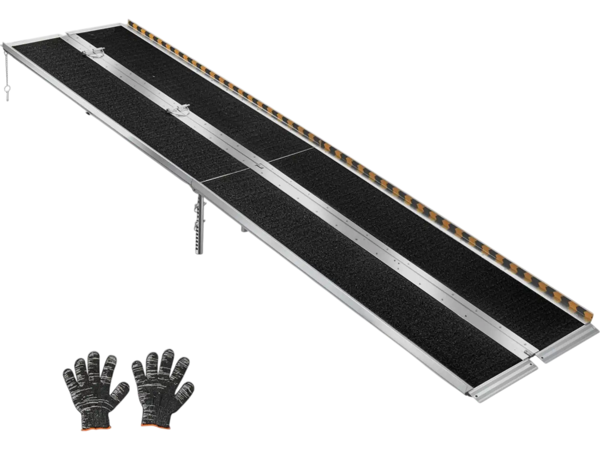 Vevor Wheelchair Ramp 10' Folding Non-Slip Aluminum Portable Threshold Ramp New