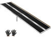 VEVOR Portable Wheelchair Ramp, 10FT, Non-Slip Aluminum Folding Handicap Ramp for Wheelchair, 800 lbs Capacity, Door Threshold Ramps for Home Steps, Stairs, Entry, Threshold, Doorways, Scooter, Curbs