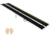 VEVOR Portable Wheelchair Ramp, 12FT, Non-Slip Aluminum Folding Handicap Ramp for Wheelchair, 800 lbs Capacity, Door Threshold Ramps for Home Steps, Stairs, Entry, Threshold, Doorways, Scooter, Curbs