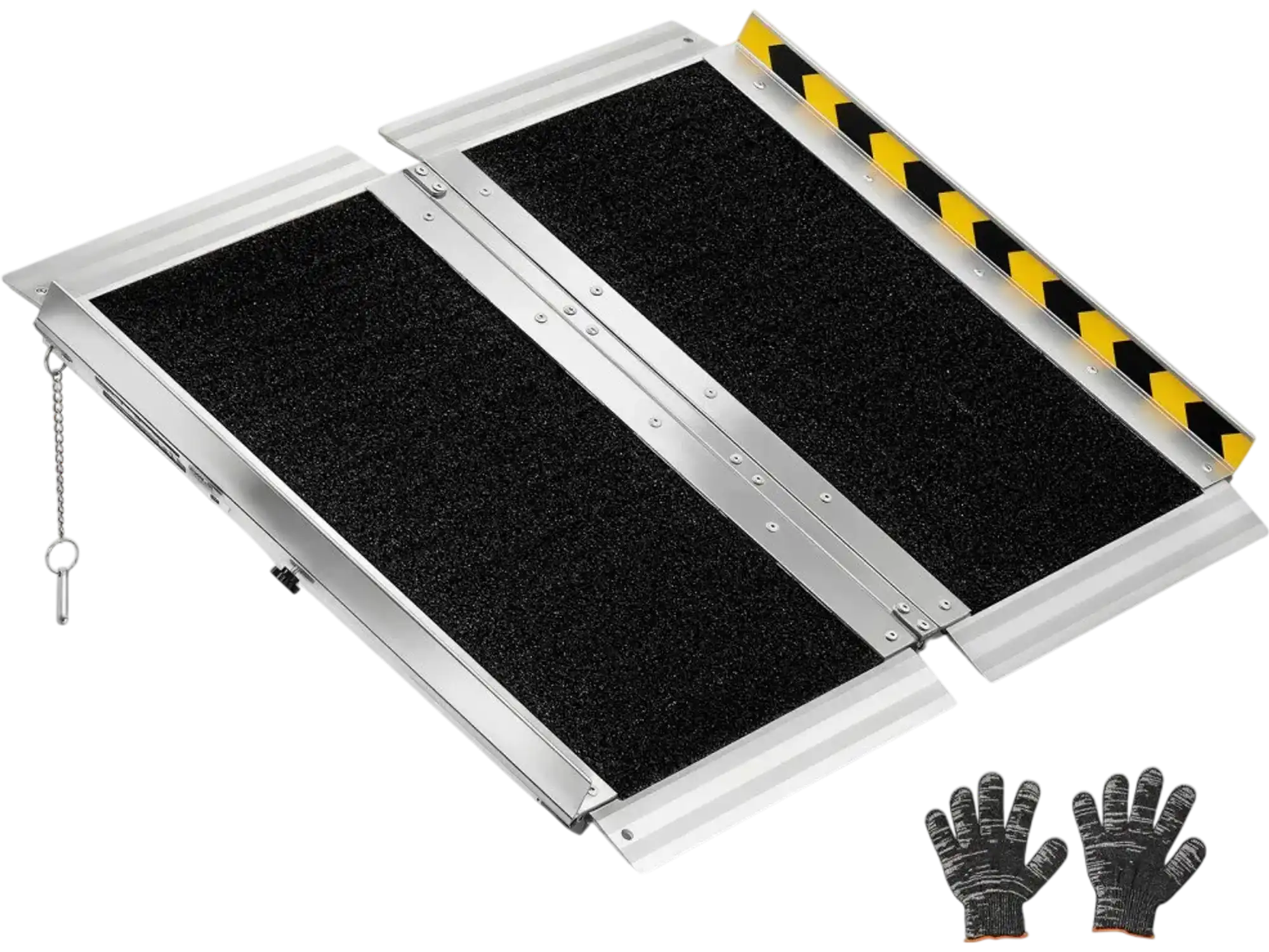 Vevor Wheelchair Ramp 2' Portable Folding Non-Slip Aluminum New