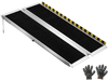 VEVOR Portable Wheelchair Ramp, 4FT, Non-Slip Aluminum Folding Handicap Ramp for Wheelchair, 800 lbs Capacity, Door Threshold Ramps for Home Steps, Stairs, Entry, Threshold, Doorways, Scooter, Curbs